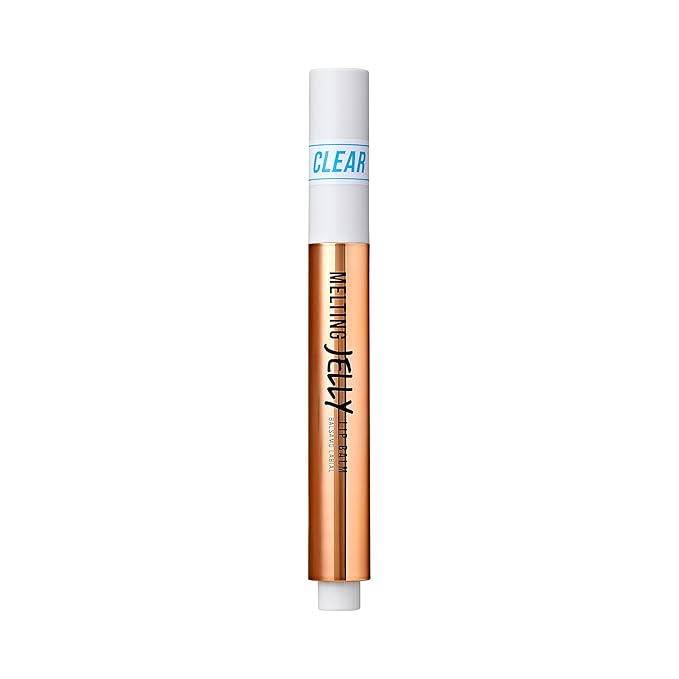 KISS NEW YORK Professional Melting Jelly Lip Balm, High Shine & Moisturizing Lip Stick, Long Lasting, Plumping Effect Look, Non-Sticky & Not Cakey, Easy Application & Natural Coverage (Ice Jelly)