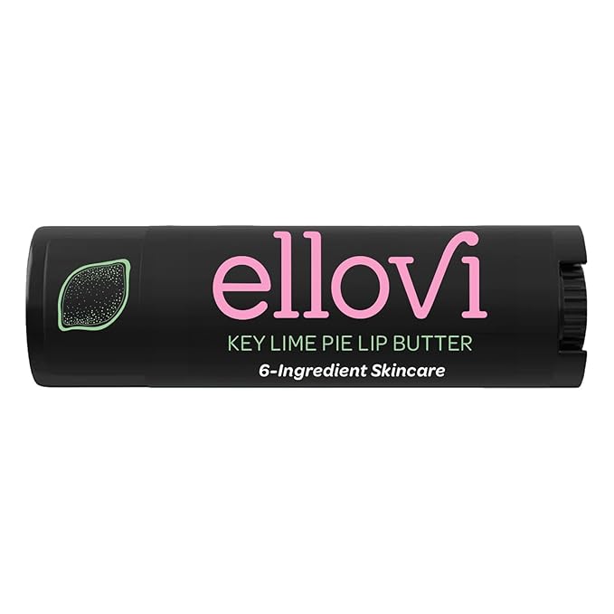 Natural Lip Butter Lip Balm - Key Lime - Pure Enough to Eat - Made With Just 6 Vegan Ingredients - Moisturizing Lip Care for All Day Hydration