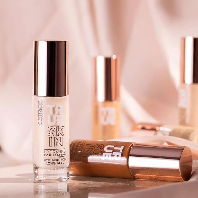Catrice | True Skin Hydrating Foundation | Lightweight Buildable Coverage with Hyaluronic Acid and Watermelon Seed Oil | Vegan & Cruelty Free (046 | Warm Toffee)