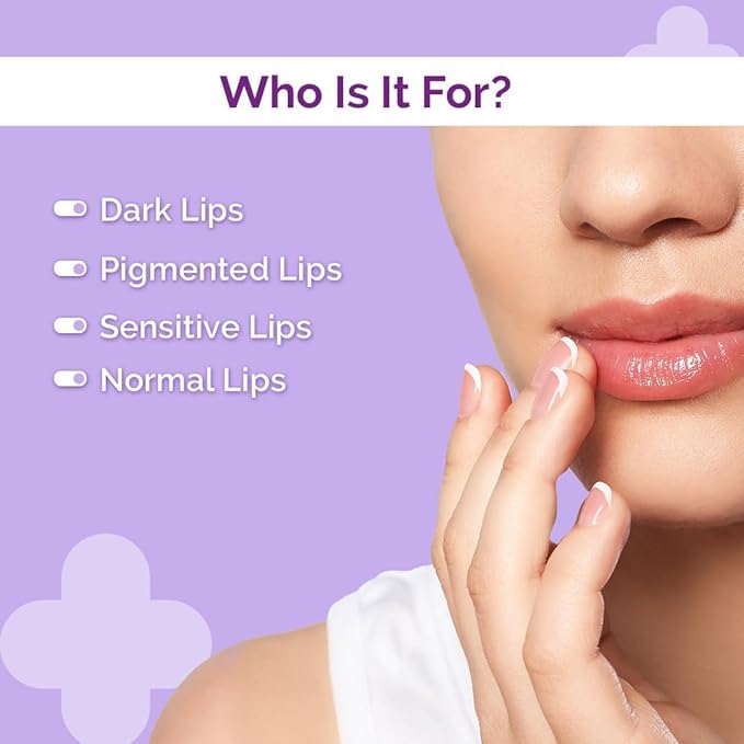 1% Kojic Acid Lip Balm With Alpha Arbutin & Hyaluronic Acid, SPF 30 PA++ for Dark & Pigmented Lips - 4g