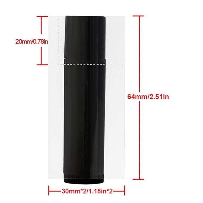 500Pcs Shrink Wrap for Lip Balm Tubes/lip gloss tubes, Easy to Use, Make Products More Professional