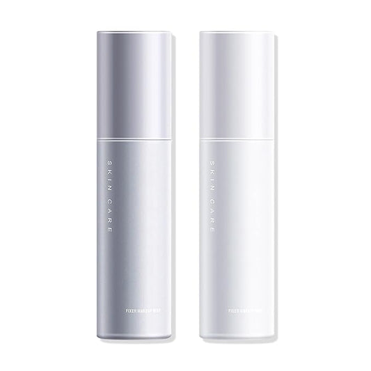 2PCS Makeup Setting Spray for Face,Waterproof Setting Spray for Makeup,Long Lasting Oil Control Finishing Holding Face Mist,Refreshing Hydrating Glossy and Matte Fixing Facial Mist Make Up Set A4