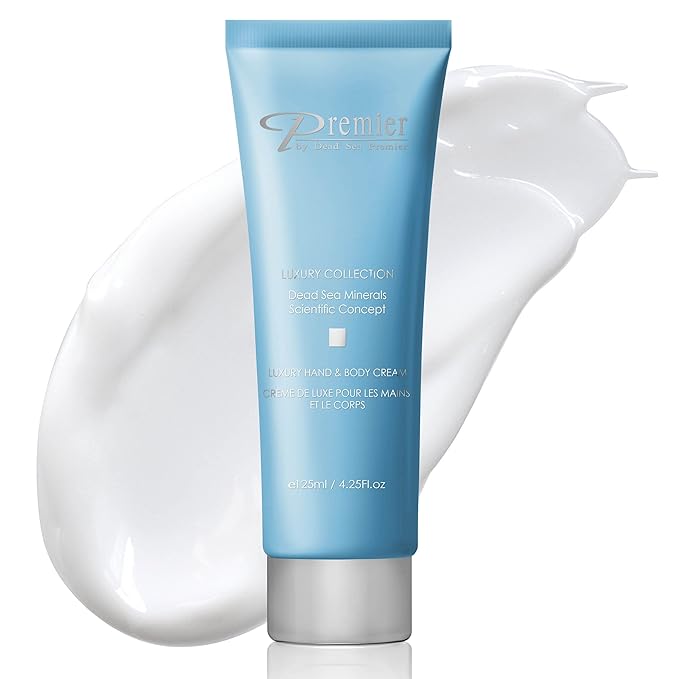 Premier Dead Sea Luxury Hand & Body Cream, hydrating, fast absorbing, no tackiness, relaxing , with witch hazel and vitamins 4.25fl.oz