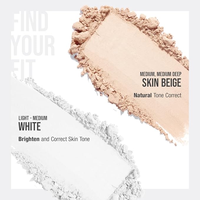 Translucent Set Finishing Powder - Sebum Control Face Loose Powder, Matte & Silky Finish, Lightweight, Long-lasting, Korean Makeup, 0.24 Oz. (01 White, 0.24 Oz.)