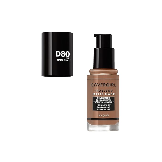COVERGIRL TruBlend Matte Made Liquid Foundation, Soft Sable, 1 Fl Oz (Pack of 1)