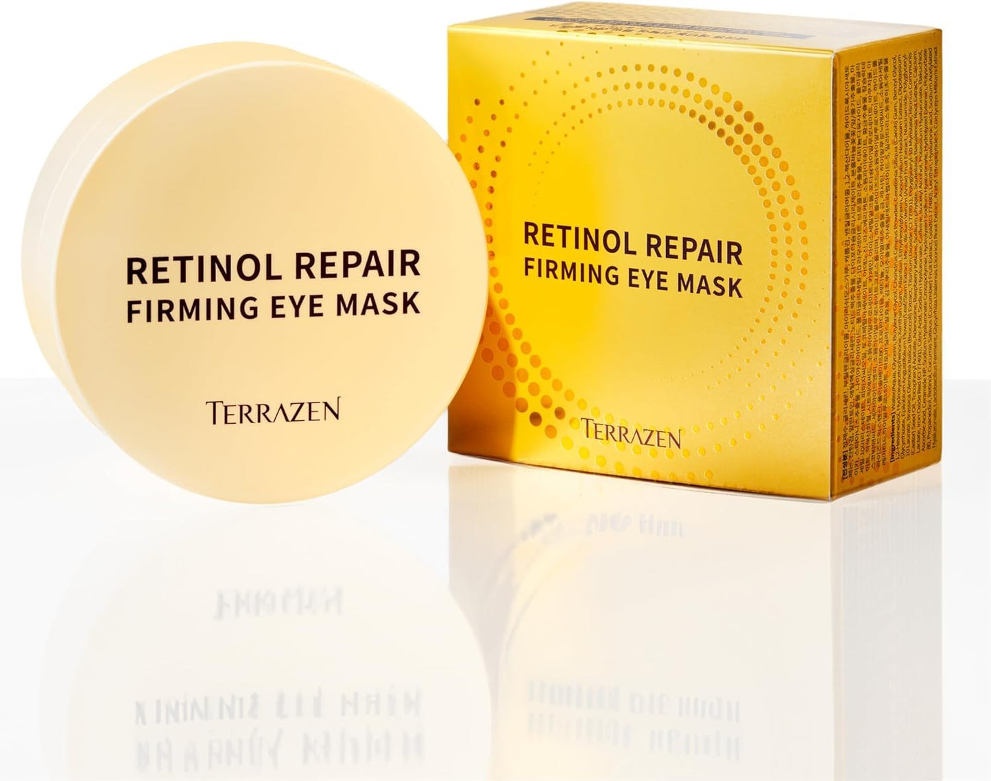 Korean Eye Patches Retinol Repair Firming Eye Mask Korean Skincare 24K Gold Hydrogel for Dark Circles, Puffiness & Fine Lines, 60 pcs