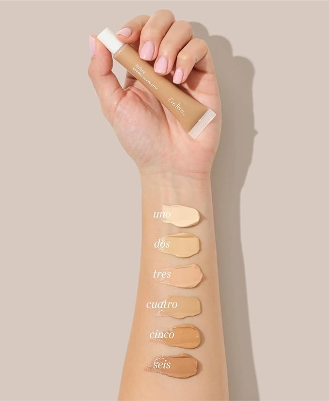 Ere Perez - Natural Lychee Crème Corrector | Vegan, Cruelty-Free, Clean Beauty (Dos – Honey Beige, 0.33 oz | 10 ml)