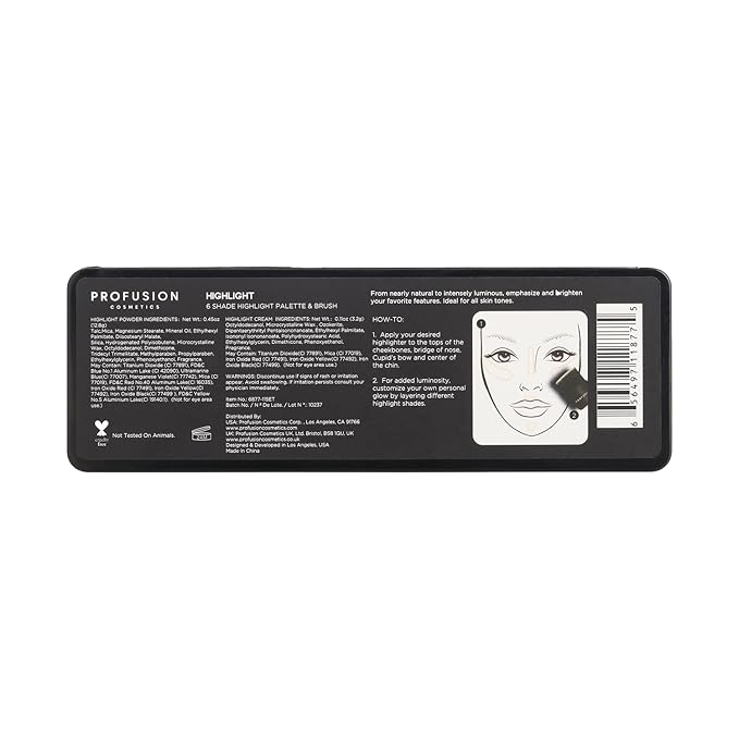 Profusion Cosmetics Highlight Makeup Case - 5.10z Clear