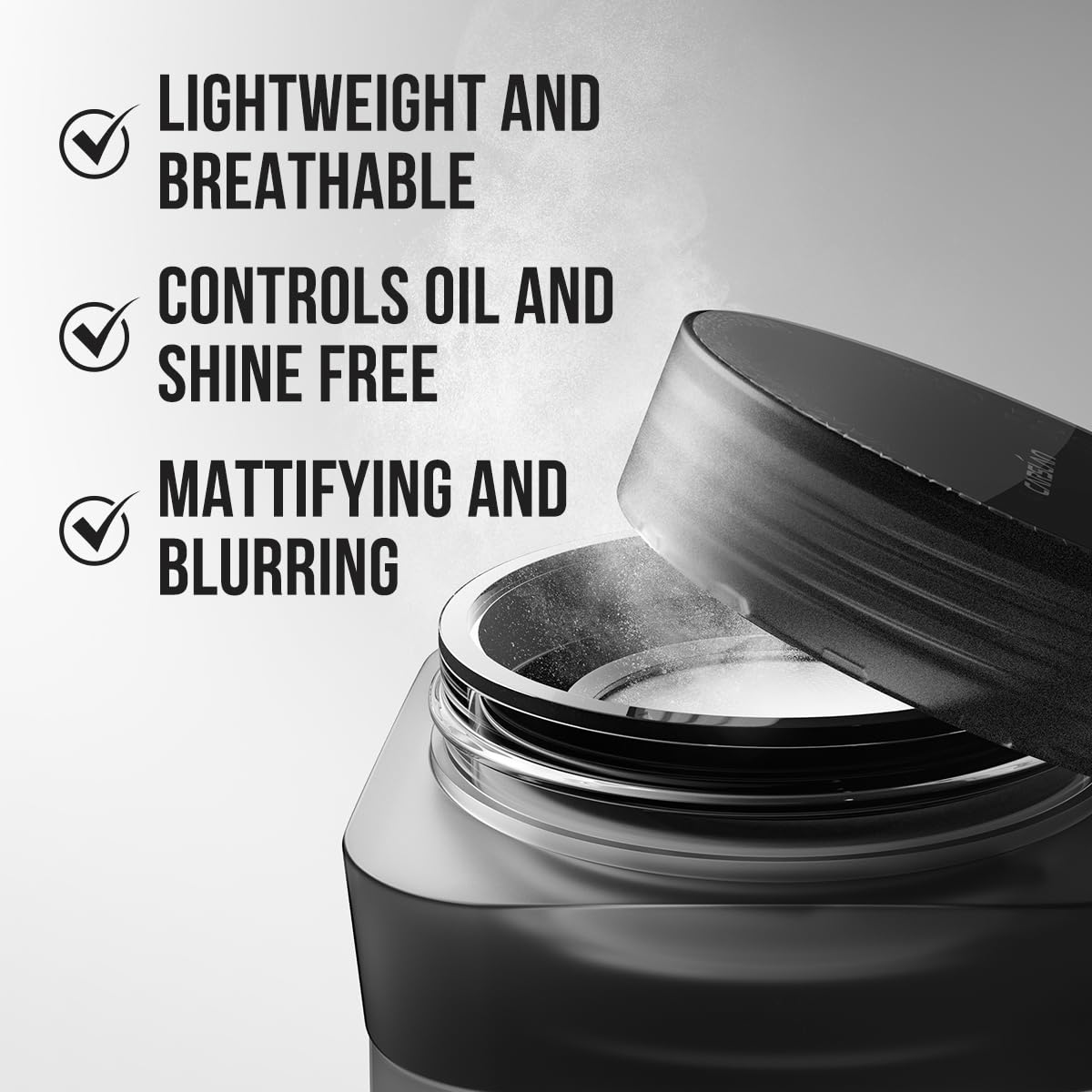 Soft Focus Loose Setting Powder, Waterproof, Matte, Oil Control, Shine Free, Talc-Free Face Powder Makeup, 24H Longwear Finishing Powder, 01 Translucent For Dry （0.63Oz）