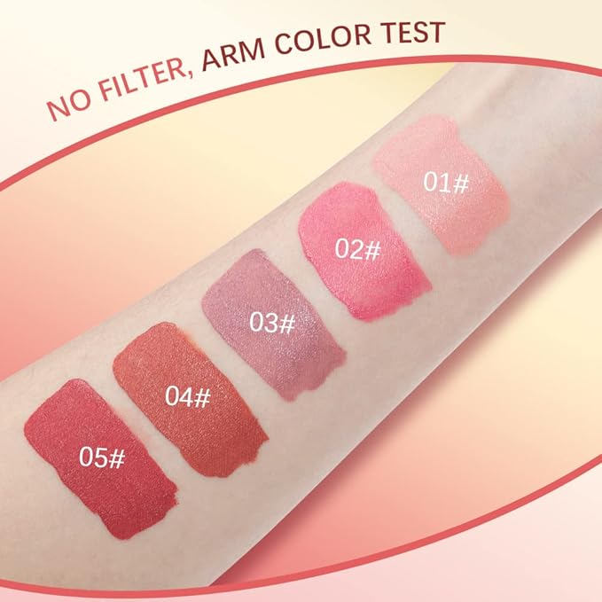 Liquid Blush, Cream Blush For Cheeks, Soft Pinch Liquid Blush, Skin Tint Blush Makeup, Easy To Blend And Color, Long-Lasting, Natural-Looking (03#)