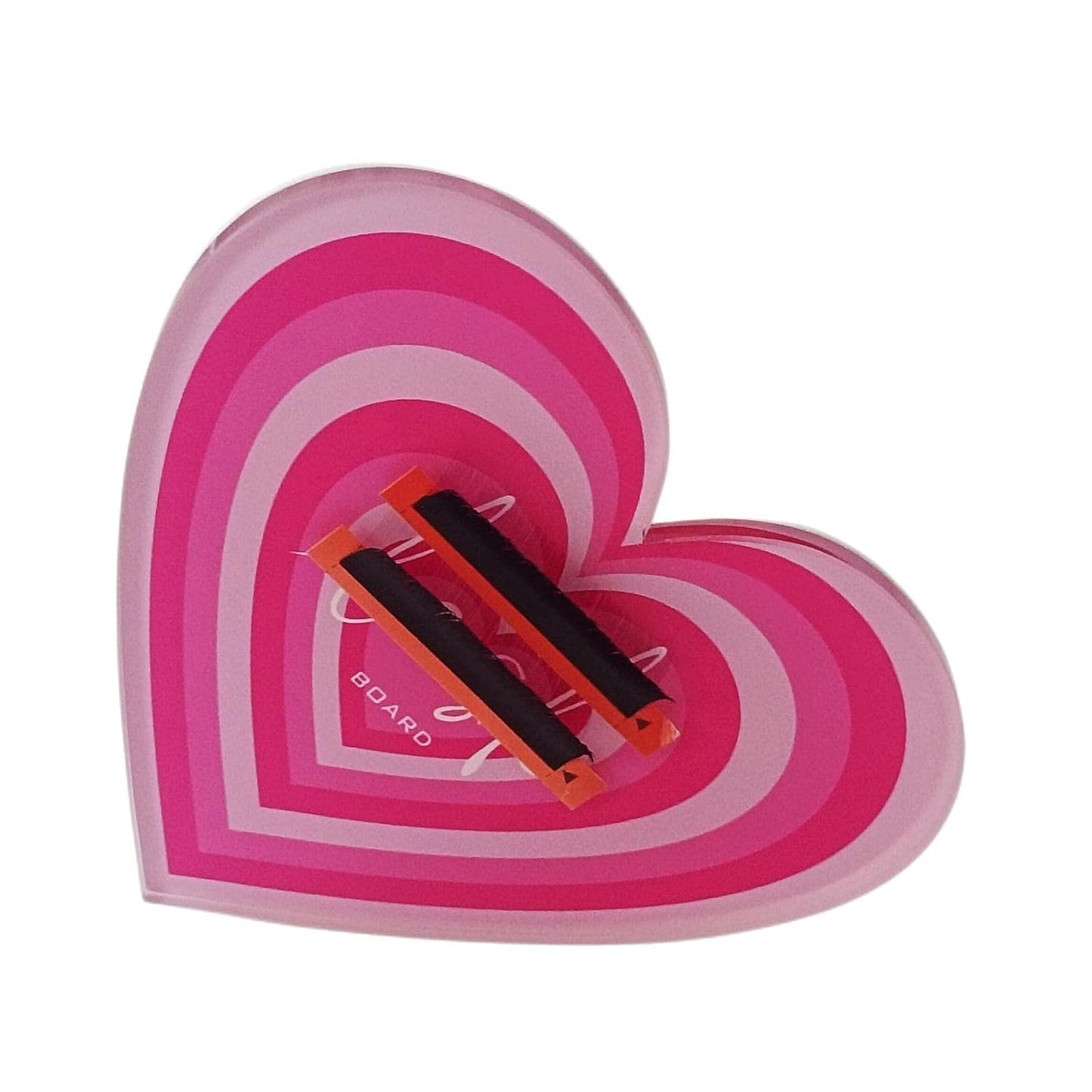 Grafting False Eyelash Acrylic Extension Pallet, Eyelash Extension Tweezers Plate Pad Makeup Palette Individual Training Tools (Heart-shaped（4.72x3.54inch）)