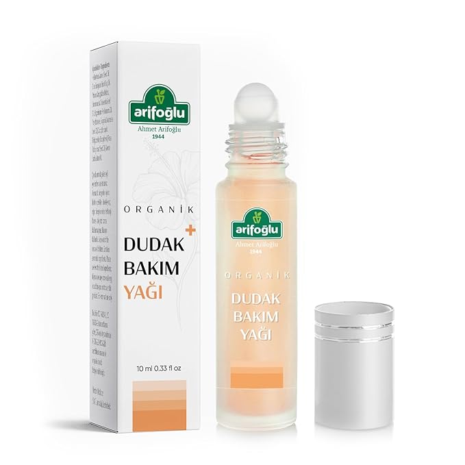 Organic Lip Care Oil%100 Pure and Natural 10ml 0.33 fl oz. (Roll-on)