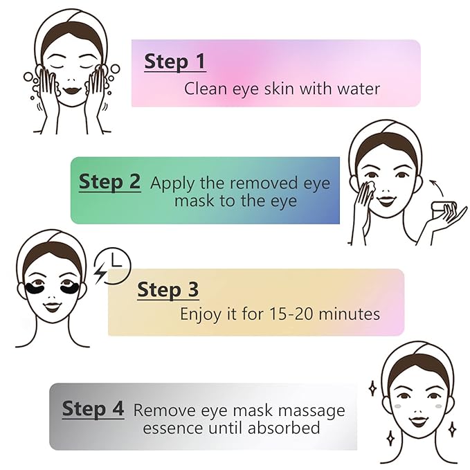 Under Eye Patches -30 Pairs Caviar Essence Eye Mask Eye Pads for Puffy Eyes, Reducing Dark Circles, Anti-Aging, Collagen Eye Mask for Moisturizing, Gold