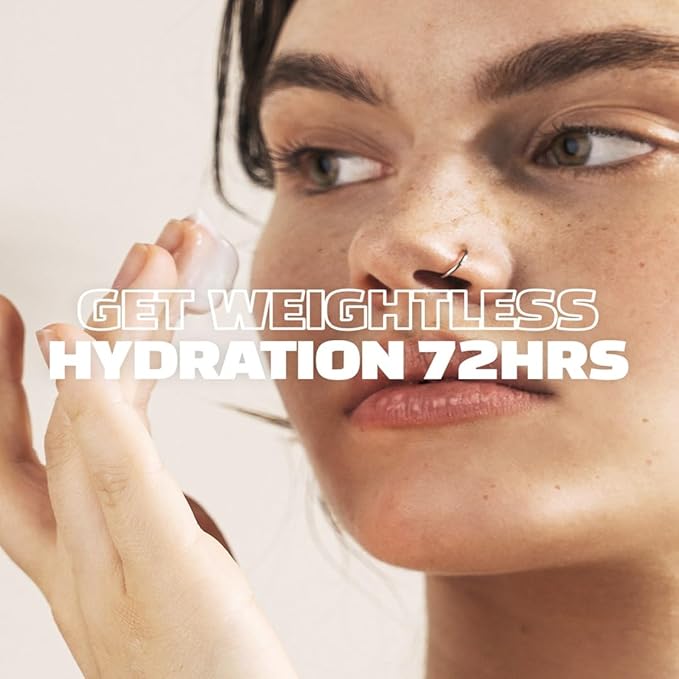 72 Hours Weightless Hydration Cream, Moisturizing Daily Face Cream, Vegan and Cruelty Free, Soothing and Brightening, All Skin Types, Korean Skin Care (1.85 fl.oz.)