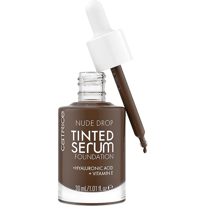 Catrice | Nude Drop Tinted Serum Foundation | Lightweight, Hydrating, Buildable Coverage | Enriched with Hyaluronic Acid & Vitamin E | Vegan & Cruelty Free (098N)