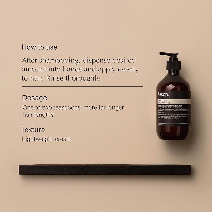 Aesop Classic Shampoo & Conditioner Set | Adds Shine, Hydration, Softness to Hair | 500 mL / 16.9 oz