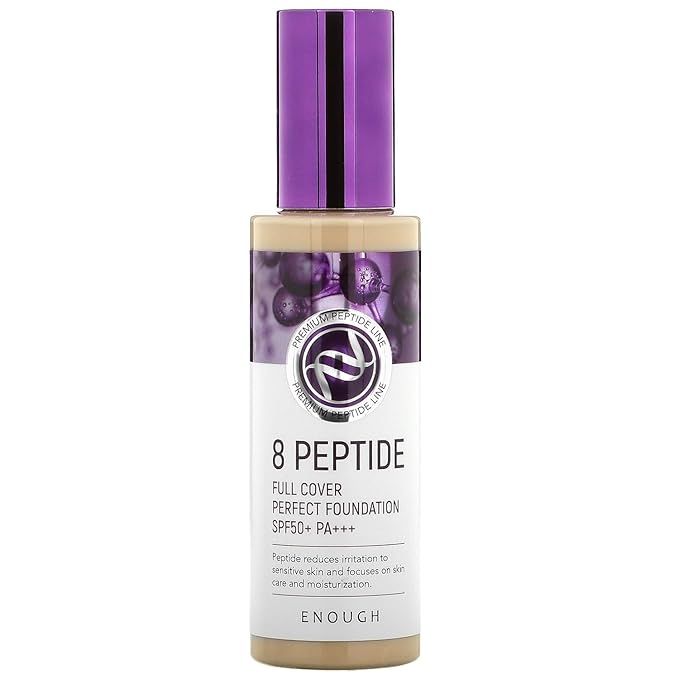 Enough 8 Peptide, Full Cover Perfect Foundation, SPF 50+ PA+++, #13, 3.53 oz (100 g)