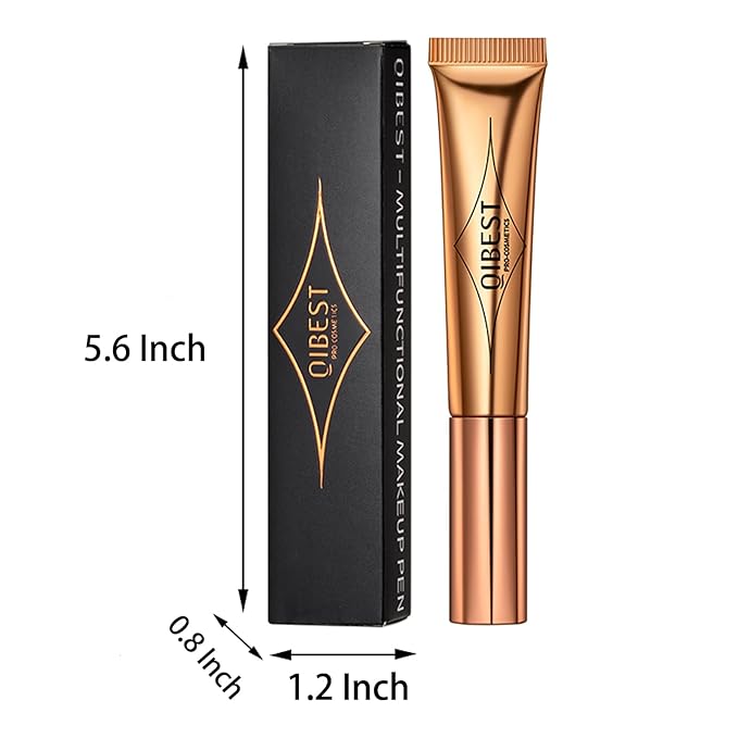 MEICOLY Liquid Blush Beauty Wand, Matte Face Blush with Cushion Applicator,Natural Finish Silky Smooth Creamy Blush Makeup, Lightweight Blendable Blush Stick for Cheek Lip,Cruelty-free,03 Peach