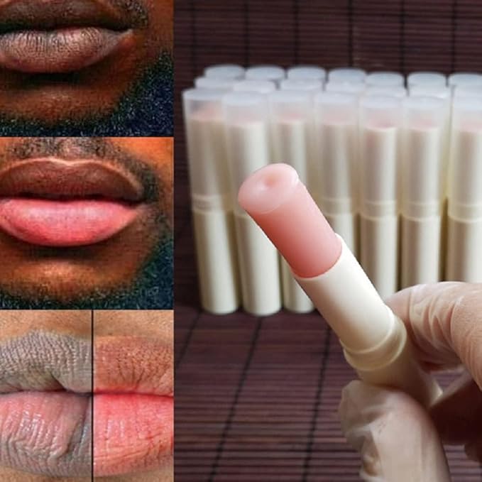2PCS Handmade Plant lip balm Pink Lips Serum Brighten Dark Lips Bleaching Essence Lip Balm Repair Fine Lines Brighten Moisture Exfoliator Lip Care (Pink)