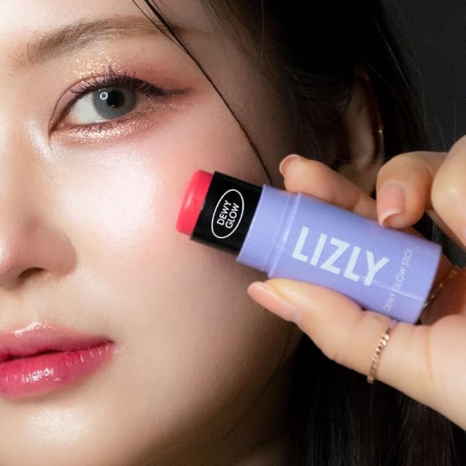 Vegan Blush Stick Multi Balm Cheek Stick Korean Make Up Dewy Glow Balm Stick sonrojo (02 Pink)