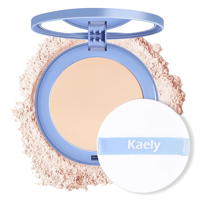 Oil Control Matte Perfection Face Pressed Powder, Matte Smooth Flawless Setting Powder Makeup, Polvo Compacto De Maquillaje, Waterproof Long Lasting, Cruelty Free, 0.35Oz(10 Porcelain, 1)