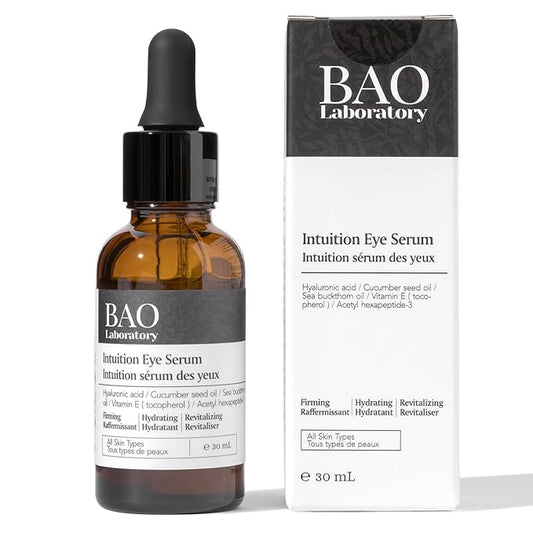 Intuition Eye Serum | Vitamin E, Cucumber Seed Oil And Hyaluronic Acid | Eye Serum for Wrinkles, Finelines and Dark Spots | Best Eye Serum For All Skin Types (30 ML)