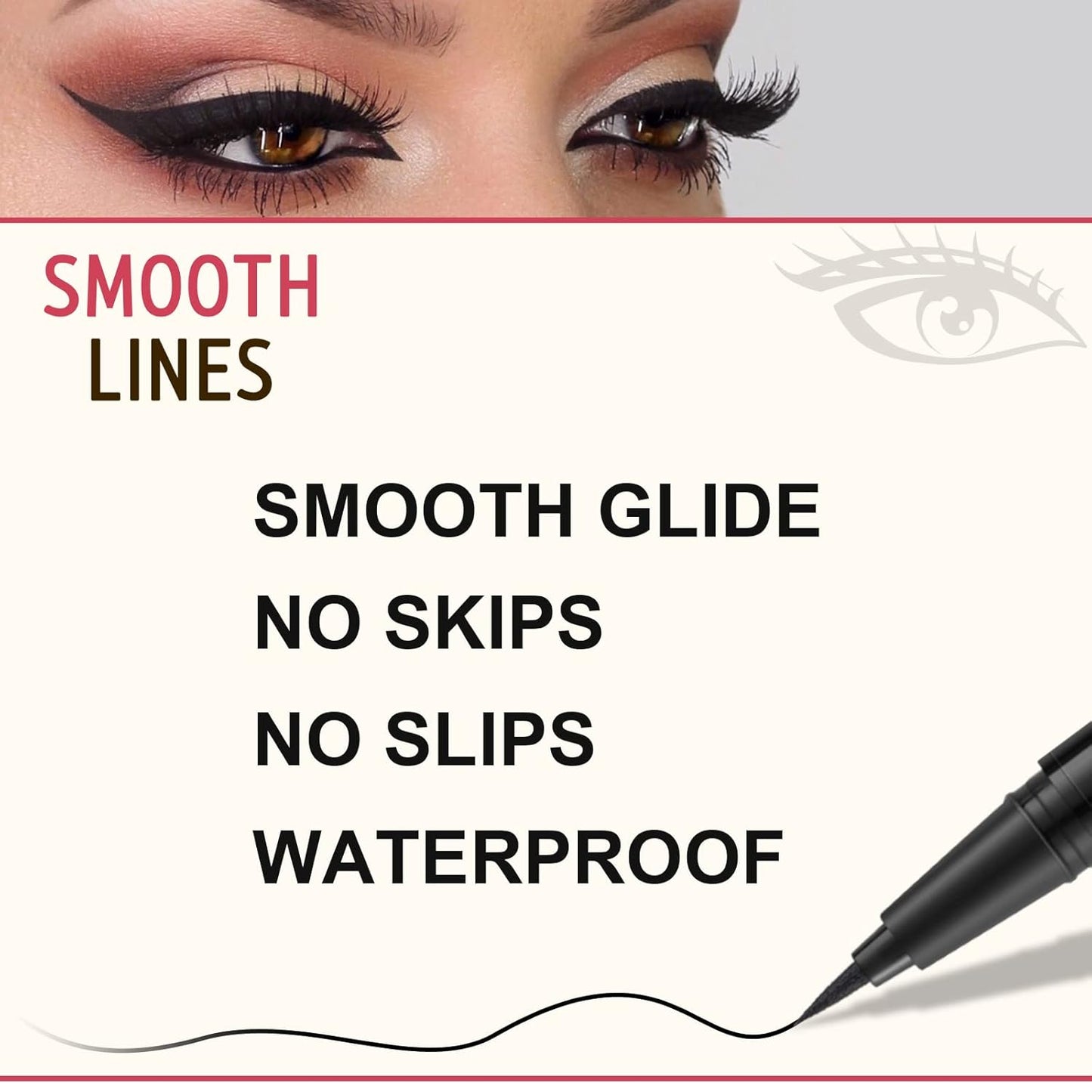 Eyebrow Makeup Kit - 4 Tip Waterproof Microblading Pencil, Eyeliner, Pomade, Dual-ended Brush, Natural Looking - Blonde