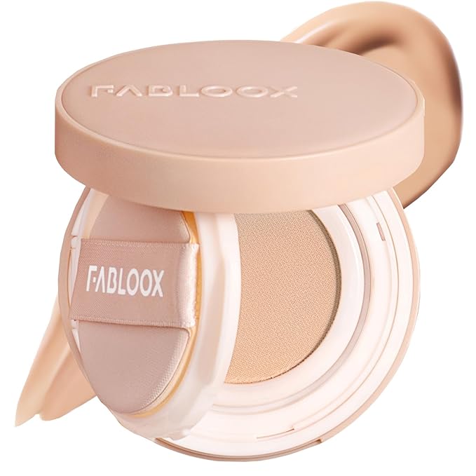 Cellglow Pro Lasting Cushion Foundation, Brighten Skin Skincare Foundation Cushion Natural Coverage Nourishing Makeup, Breathable and Lightweight Formula, Vegan, Almond, Refill not Included