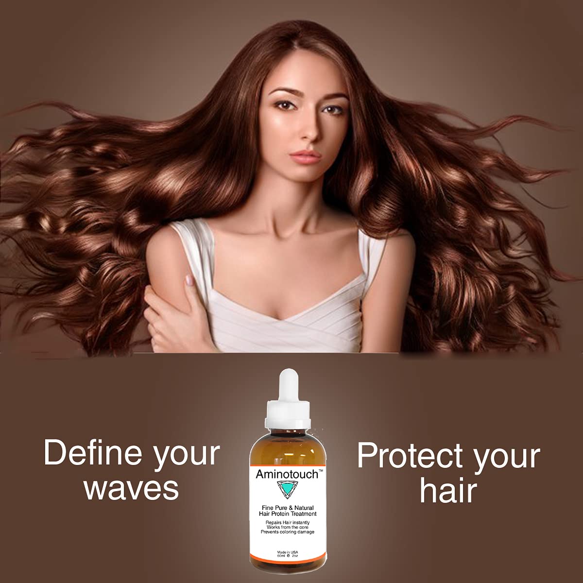 Aminotouch Natural PURE PROTEIN TREATMENT Instant Rescue Shot Grow Long Hair Repair Damage Split Ends, Strengthen Weak Hair, Collagen Filler Keratin Repair that Works From the Core (Reg)