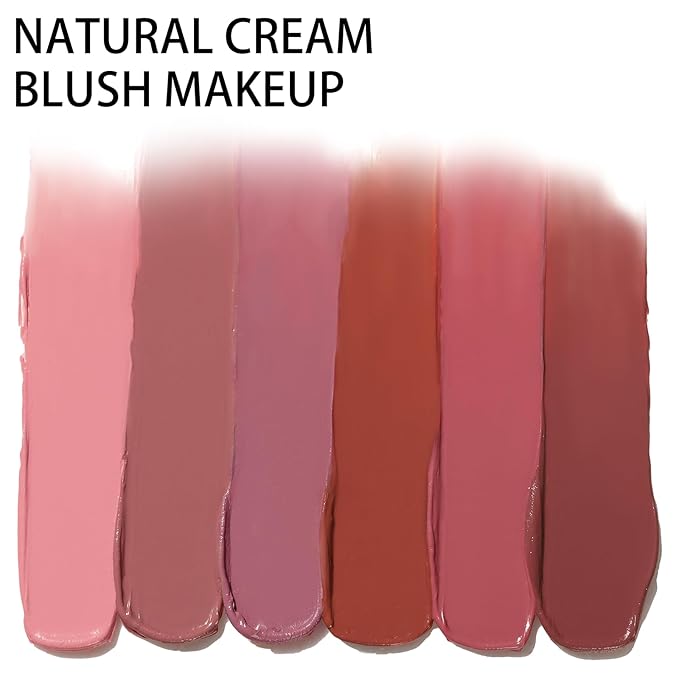 2Pcs Cream Blush Makeup Stick,Monochromatic Multi-Stick Face Blush for Cheek,Lip and Eye,Matte and Dewy Finish for Long Wearing,Easy Application.SERENITY