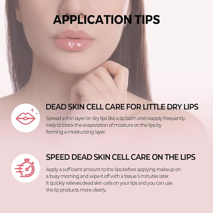 Klavuu Nourishing Care Lip Sleeping Pack - Lip Mask for Exfoliating & Nourishing Lip Treatment Balm for Dry Lips - Natural Moisturizing Lip Oil with - Lip Balm to Repair & Protect Lips 0.7oz (Vanila)