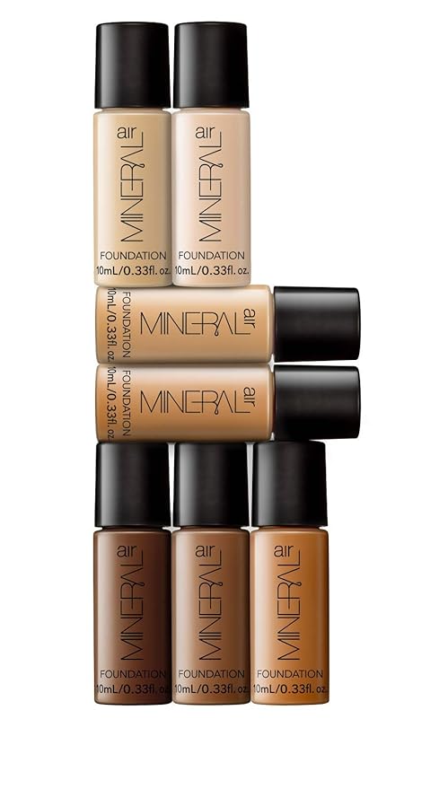 Mineral Air Four-in-One Foundation for Mineral Air Mist Device—Color, 10 ml, Travel Size - Tan
