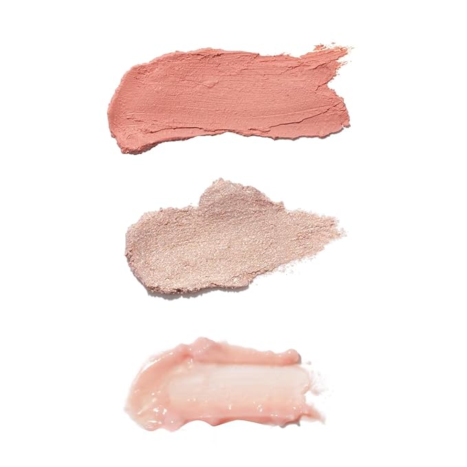 ATTITUDE Silky Pink Makeup Box Set, EWG Verified, Titanium Dioxide-Free, Plastic-free, Plant and Mineral-Based Ingredients, Vegan and Cruelty-free Beauty Products, Set of 3 Makeup Sticks