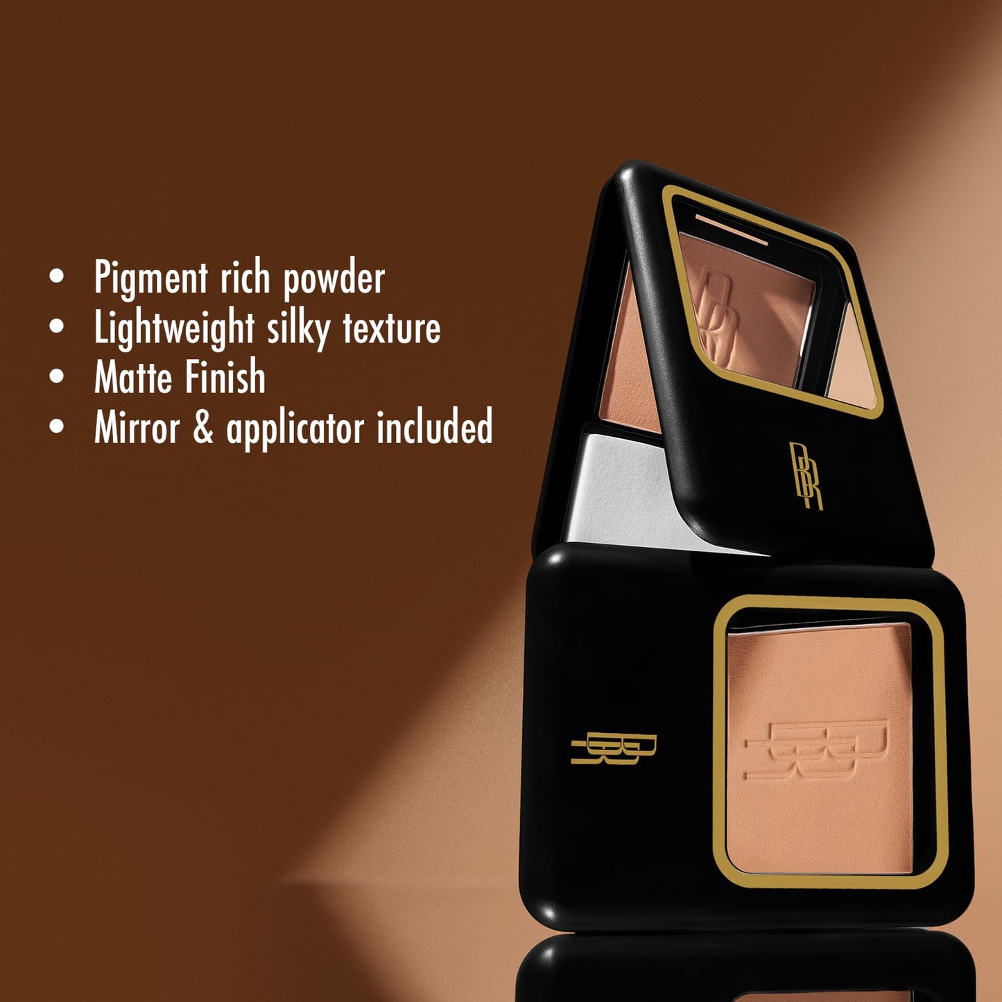 Black Radiance Natural Matte Foundation Powder, Minimizes Shine, Black Coffee (Deep)
