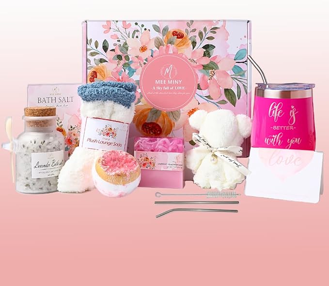 Mothers Day Gifts for Women,Relaxing Spa Gift Basket Set,Unique Gift Ideas for Women,Coworker Teacher Nurse Gifts for Women,Christmas Gifts for Mom Sister Best Friend Wife