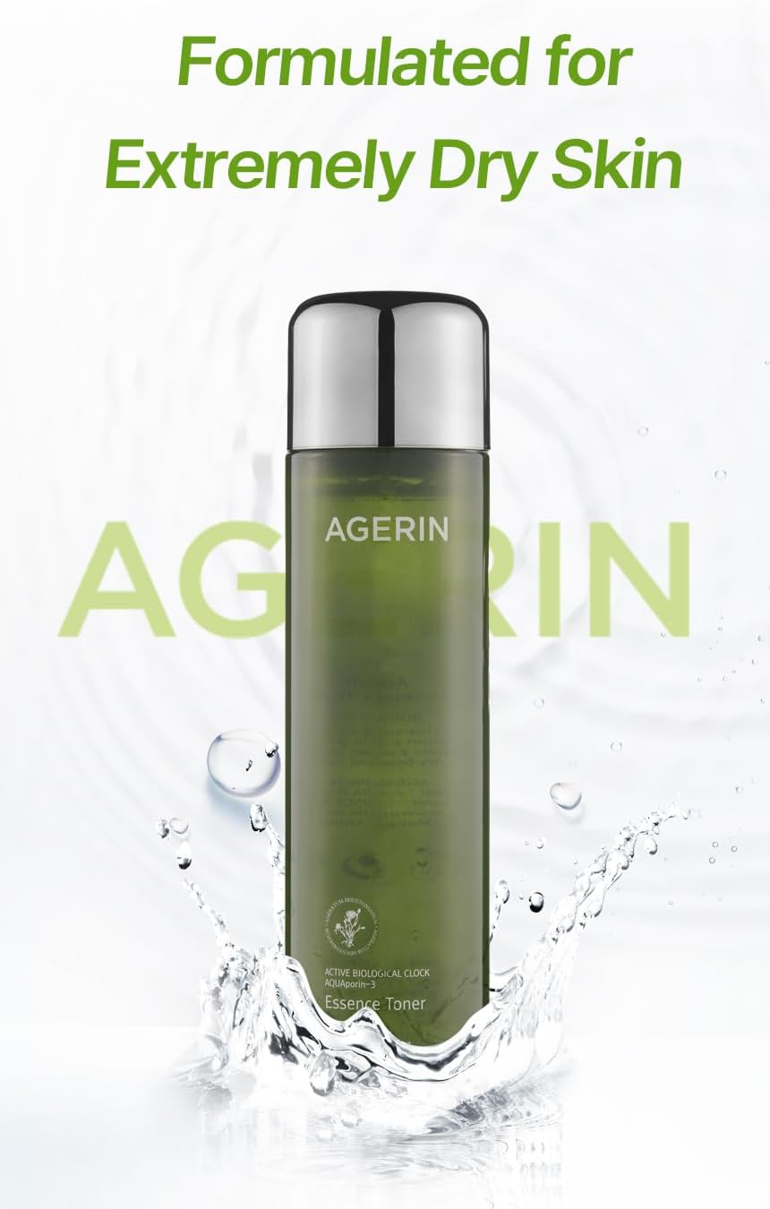 Essence Toner with Ageratum for Sensitive and Dry Skin, Anti-Itch, Steroid Free, Skin Trouble Care, Calming Skin, Refreshing, Hydrating, Purifying, Cruelty Free, Vegan (4.39 Ounces)