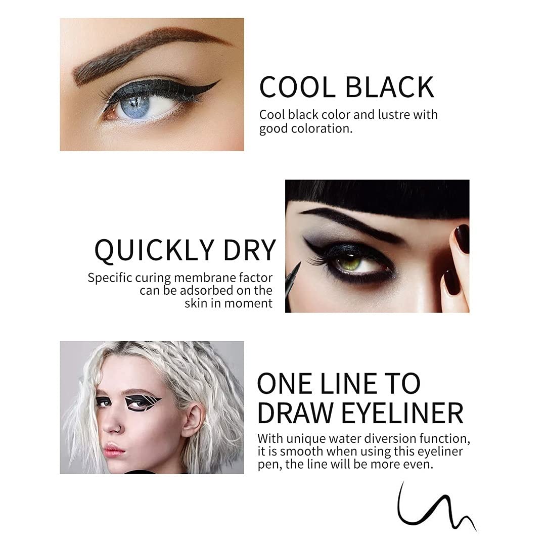 Kaely 6Pcs Glitter Gel Eyeliner Pencil Set for Women, Color Eye Liner Waterproof Smudge Proof with Sharpener, High Pigmented Eye Makeup Liners, lapiz de ojos delineador de ojos contra el agua, 02