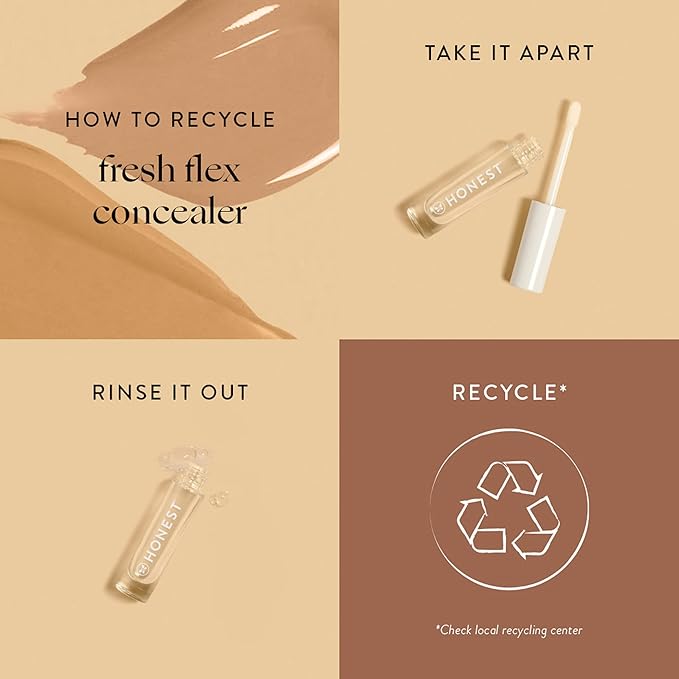 Honest Beauty Fresh Flex Concealer with Niacinamide + Vitamin E + Hyaluronic Acid | Vegan + Cruelty free | Java, 0.17 fl oz