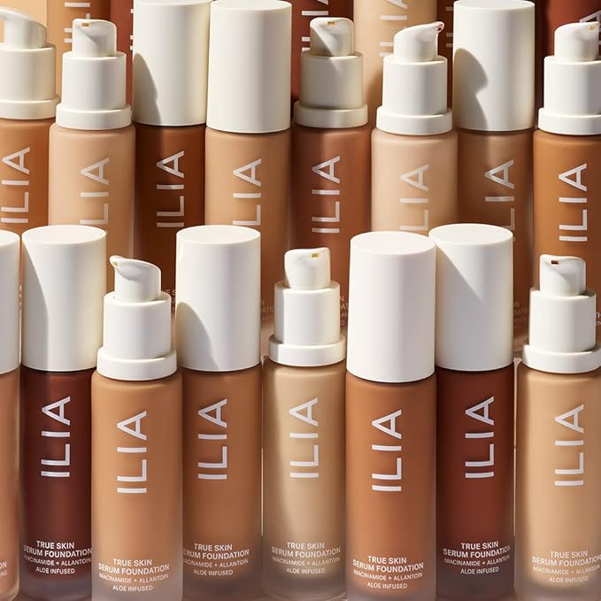 ILIA - True Skin Serum Foundation | Non-comedogenic, Cruelty-Free, Vegan, Weightless Feel, Buildable Coverage, Safe For Sensitive Skin (Mallorca SF1.5)