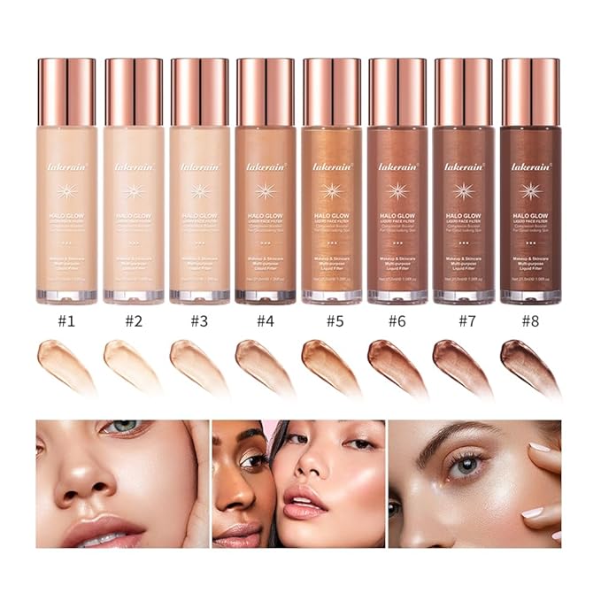 Halo Glow Liquid Face Filter, Complexion Booster For A Glowing, Soft-Focus Look, Infused With Hyaluronic Acid, Vegan & Cruelty-Free 1.06 OZ/31.5ml -08