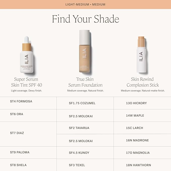 ILIA - Skin Rewind Complexion Stick - Foundation + Concealer + Skincare | Non-Toxic, Vegan, Cruelty-Free, Clean Makeup (13O - Hickory, 0.35 oz | 10 g)