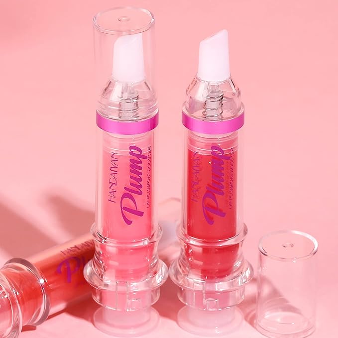 6pcs Lip Plumping Booster Gloss Set, High Shine Glossy & Pearl Effect, 6 Colors Hydrating Liquid Lipstick Set, Infused with Hot Chili Extract for Plumper Looking Lips