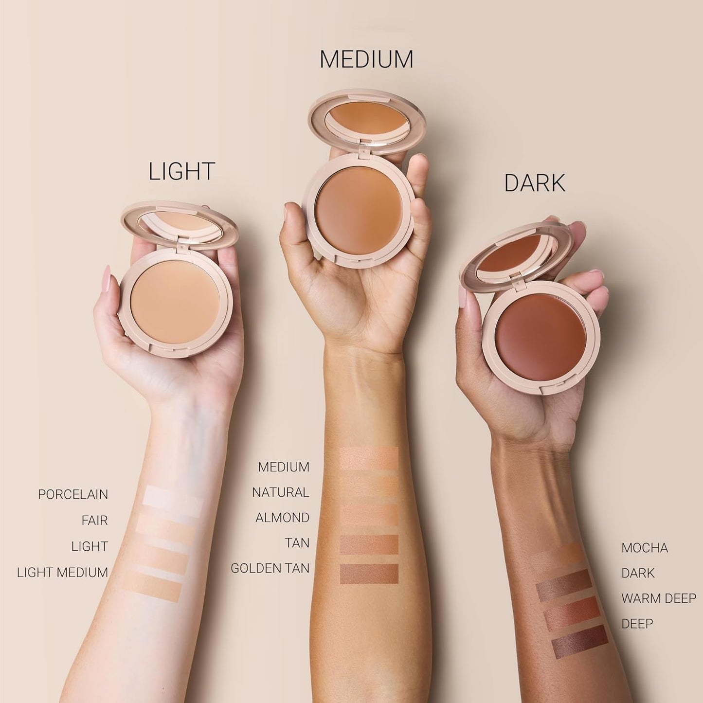Long-Lasting Lightweight Foundation & Brush Duo | Cruelty-Free, Fragrance-Free, Buildable, Transfer-Proof Makeup (Porcelain)