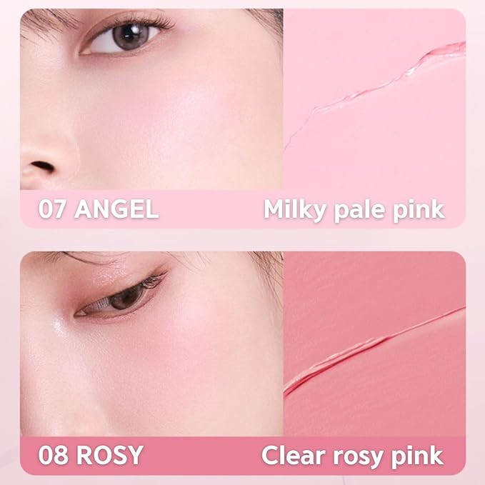 BBIA Ready To Wear Downy Cheek Cream Blush 8 Color - Creamy Blendable & Buildable Blush Dewy Texture & Matte Finish High Pigment Longlasting Lightweight Natural Face Makeup, 0.12oz (05 DOWNY CORAL)
