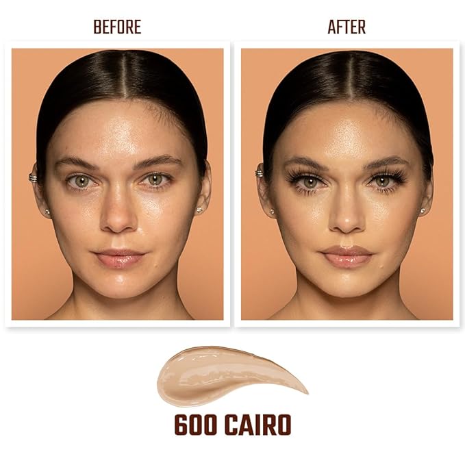 Juvia's Place I Am Magic Velvety Matte Liquid Foundation 600 - Cairo - Light w/Neutral Undertone, Makeup Foundation Full Coverage, Lightweight, Long Wear, Velvety Matte Finish