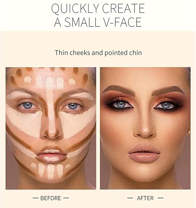 Double-End Contour Highlighter Stick Contour Stick, Face Highlighter, Contour Makeup Contouring Sticks Cream Concealer (4)