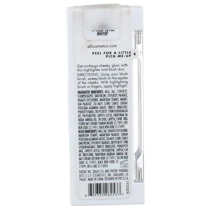 e.l.f. Cosmetics Bite-Size Face Duo, Highlighter, Bronzer & Blush Palette, Highly Pigmented, Spiced Apple, 0.049 Oz (1.4g), 0.049 ounces