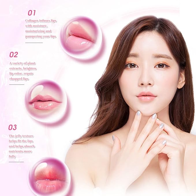 Honey Lip Balm Pot, Propolis Lip Mask, Strawberry Hydrating Propolis Lip Sleeping Mask, Prevent Dry&Cracked, Lip Repair Nourishes the Lip Skin (2pcs Strawberry)