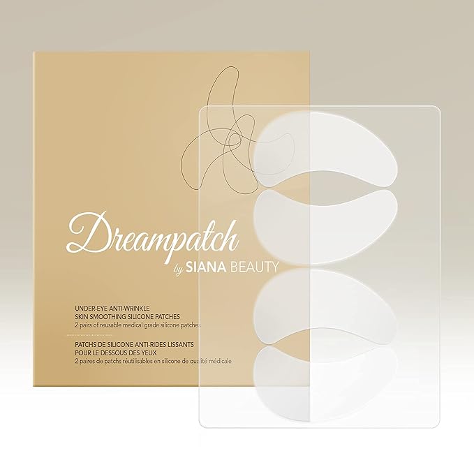 Anti-Wrinkle Skin Smoothing Reusable Silicone Patches by SIANA BEAUTY | Dreampatch, Under-Eye Patches, 2 pairs, 1-month supply
