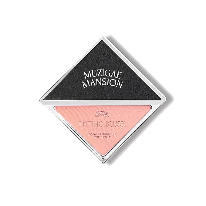MUZIGAE MANSION FITTING BLUSH Vegan Powder Lightweight, Smooth, Blendable, Face Enhancing Makeup Color (Ecstacy)